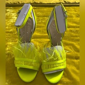 Jessica Simpson Lime Green/Yellow Heels